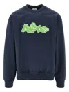 Arte Antwerp Arte Blocks Crew-neck Sweatshirt In Blue