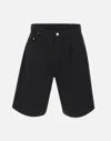 Arte Antwerp Belt Detail Black Relaxed Shorts