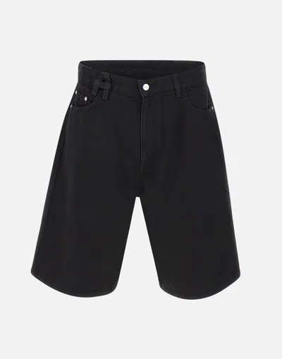 Arte Antwerp Belt Detail Black Relaxed Shorts