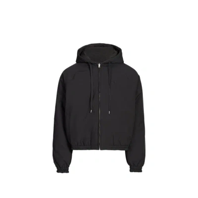 Arte Antwerp Blouson Uni À Capuche In Black