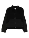 Arte Antwerp Button-up Bomber Jacket In Black
