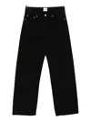 Arte Antwerp Buttoned Straight-leg Jeans In Black