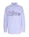 Arte Antwerp Camicia Arte Blocks Striped In Blue