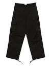 Arte Antwerp Cargo-pocket Tie-hem Pants In Black