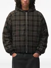 Arte Antwerp Check-pattern Reversible Jacket In Brown