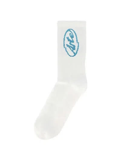 Arte Antwerp Circle Logo Socks In White