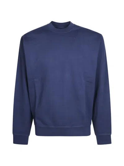Arte Antwerp City Logo-print Crew-neck Sweater In Blue