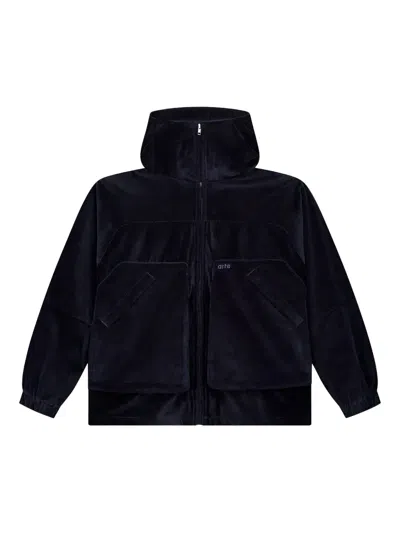 Arte Antwerp Corduroy Hooded Jacket In Black