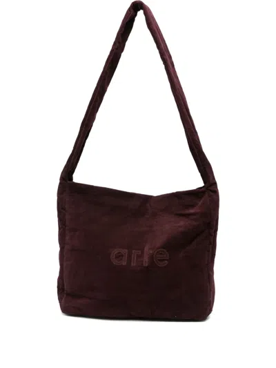 Arte Antwerp Corduroy Tote Bag In Red