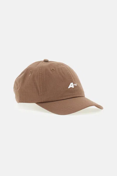Arte Antwerp Cotton Cap With Logo Art In Brown