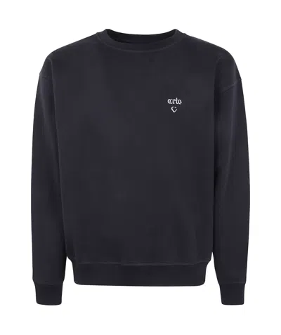 Arte Antwerp Cotton Sweatshirt In Black