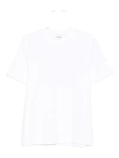Arte Antwerp Crew-neck Cotton T-shirt In White