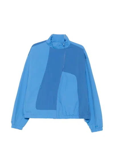 Arte Antwerp Curve Colour-block Jacket In Blue