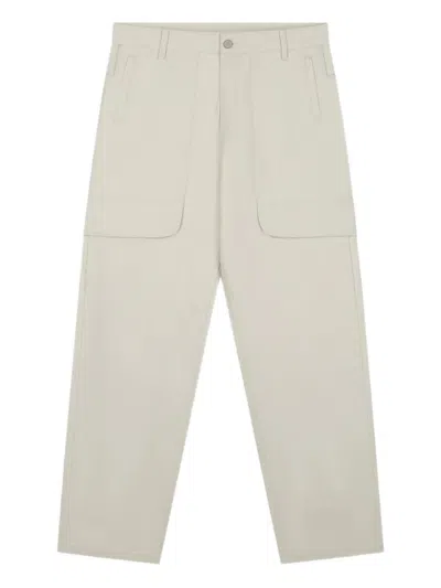 Arte Antwerp Double-pocket Cotton Trousers In Neutral