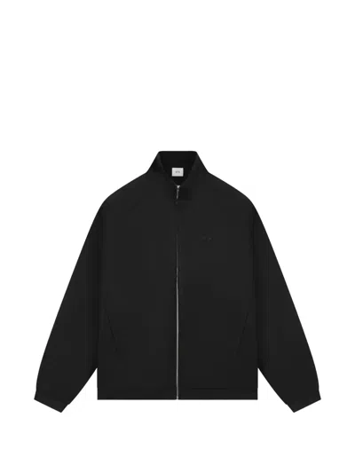 Arte Antwerp Embroidered-logo Raglan-sleeve Jacket In Black