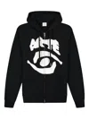 Arte Antwerp Eye Zip-up Hoodie In Black