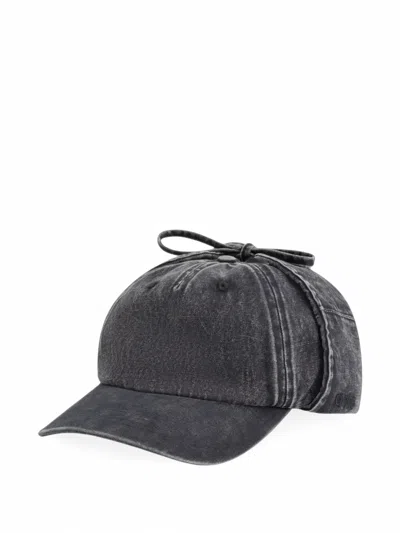 Arte Antwerp Faded Ear-flap Cap In Gray