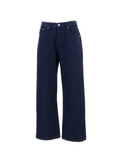 Arte Antwerp Five-pocket Wide-leg Jeans In Blue