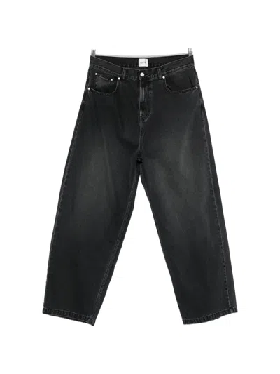 Arte Antwerp Five Pockets Straight Trousers In Black