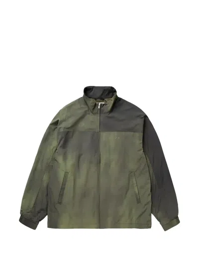 Arte Antwerp Gradient-effect Panelled Jacket In Red