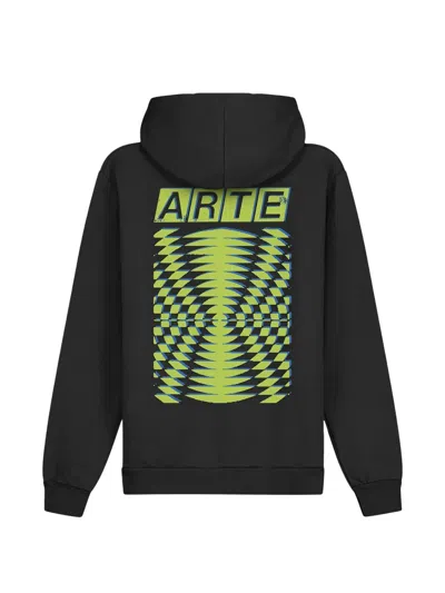 Arte Antwerp Graphic Hoodie In Black