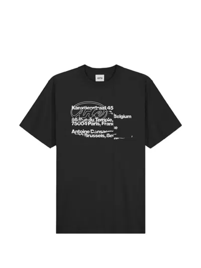 Arte Antwerp Graphic-print T-shirt In Black