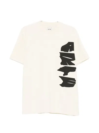 Arte Antwerp Graphic Print T-shirt In Neutral