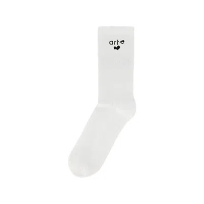 Arte Antwerp Heart Logo Socks In White