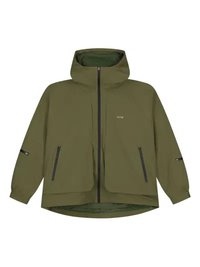 Arte Antwerp Hooded Bomber Jacket In Gray