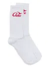 Arte Antwerp Chaussettes Mi-hautes En Coton In White