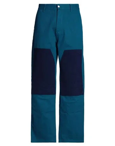 Arte Antwerp Jules Heart Padded Pants Man Denim Pants Deep Jade Size 30 Cotton In Green