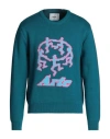 Arte Antwerp Kobe Pixel Dancers Man Sweater Deep Jade Size Xl Cotton In Green