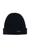 Arte Antwerp Ribbed-knit Beanie Hat In Black