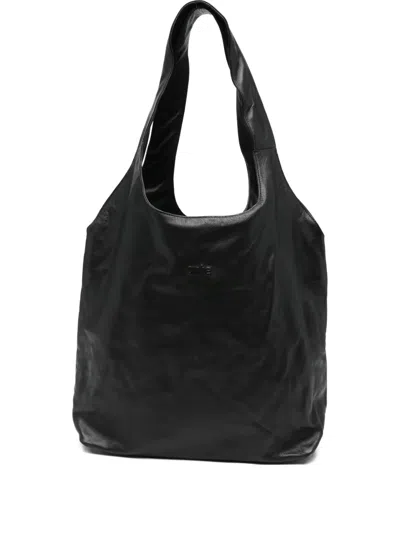 Arte Antwerp Leather Tote Bag In Black
