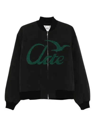 Arte Antwerp Logo Bird Bomber Jacket In Black