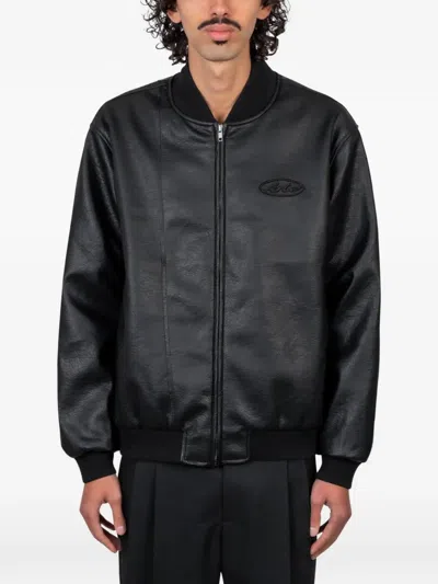 Arte Antwerp Logo-embossed Bomber Jacket In Black