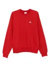 Arte Antwerp Logo-embroidered Cotton Sweatshirt In Red