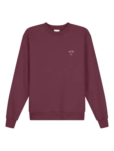 Arte Antwerp Logo-print Sweatshirt In Red