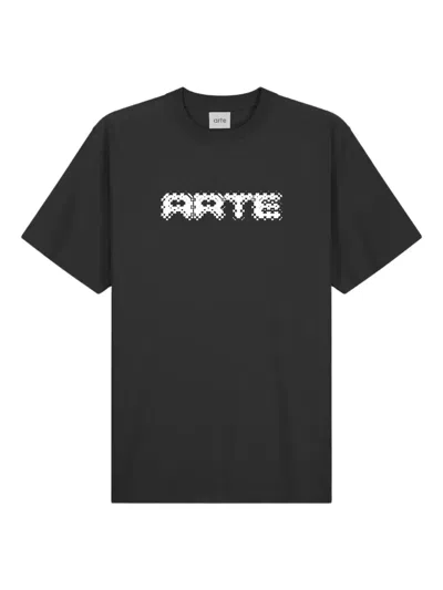 Arte Antwerp Logo-print T-shirt In Black