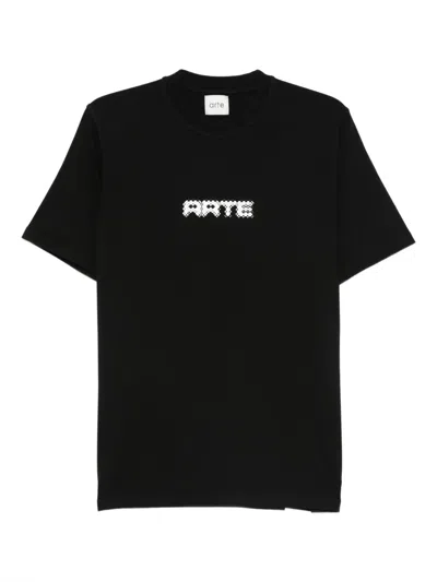 Arte Antwerp Logo-print T-shirt In Black