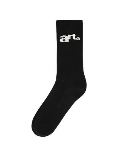 Arte Antwerp Logo Socks In Black
