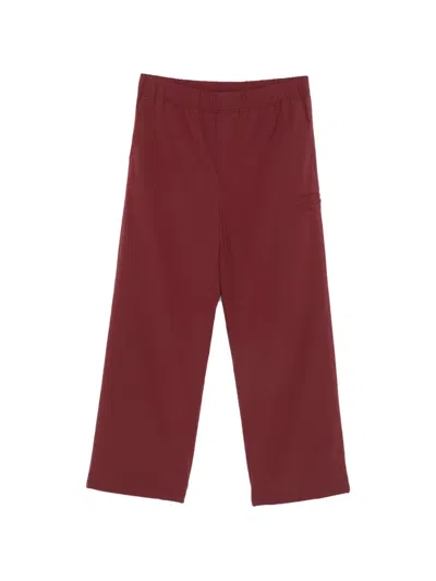 Arte Antwerp Logo-detail Elasticated-waistband Track Pants In Red