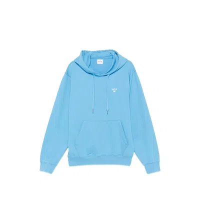 Arte Antwerp Logo-embroidered Cotton Hoodie In Blue