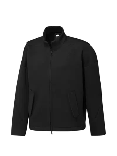 Arte Antwerp Logo-embroidered Zip-up Track Jacket In Black