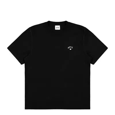 Arte Antwerp Mini Logo Cotton T-shirt In Black