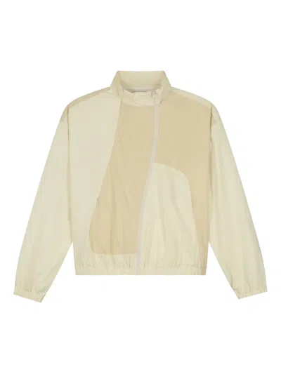 Arte Antwerp Panelled Zip-fastening Jacket In Neutral