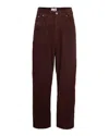 Arte Antwerp Pantalone Corduroy Brown In Burgundy
