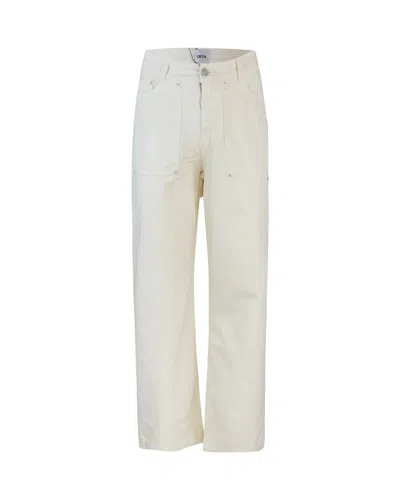 Arte Antwerp Pantalone Ripstop Crema In Cream