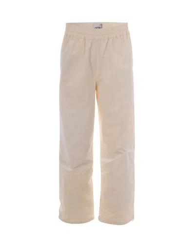 Arte Antwerp Pantalone Track Squared Cream In Neutral