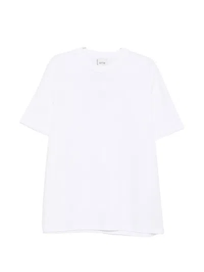 Arte Antwerp Print-detail Short-sleeve T-shirt In White